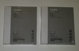 NEW 2 Packages Ikea 4pk Borderless Glass Picture Frames 4&quot;x6&quot; (964.714.00) Clips - £15.78 GBP