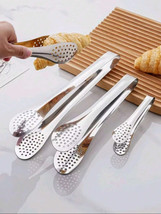Stainless Steel Kitchen Tongs Classic Silver Grilling Cooking Tool - $92.64 MXN+