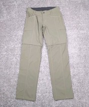 KUHL Convertible Pants Shorts Women Sz 4 Green Cargo Zip Off Stretch Camping - £19.97 GBP