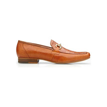 Belvedere Udine Shoes Genuine Caiman Crocodile and Lizard Loafer 1030 Brandy image 2