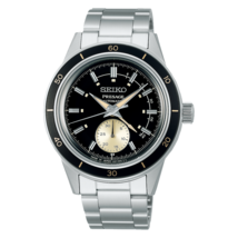 Seiko Presage 60&#39;s Style Black Dial Black Bezel 40.8 MM Automatic Watch SSA449J1 - £290.15 GBP