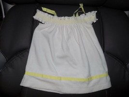 Janie and Jack &quot;Lemon Cafe&quot; Swim Cover Up White Yellow Terry Size 6/12 M... - $22.63