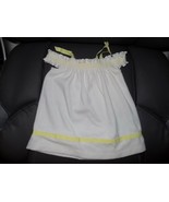 Janie and Jack &quot;Lemon Cafe&quot; Swim Cover Up White Yellow Terry Size 6/12 M... - €24,59 EUR