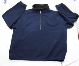 Olympia Polartec Mens Navy Blue Fleece Quarter Zip Pullover Jacket Size XL - $213.70 MXN