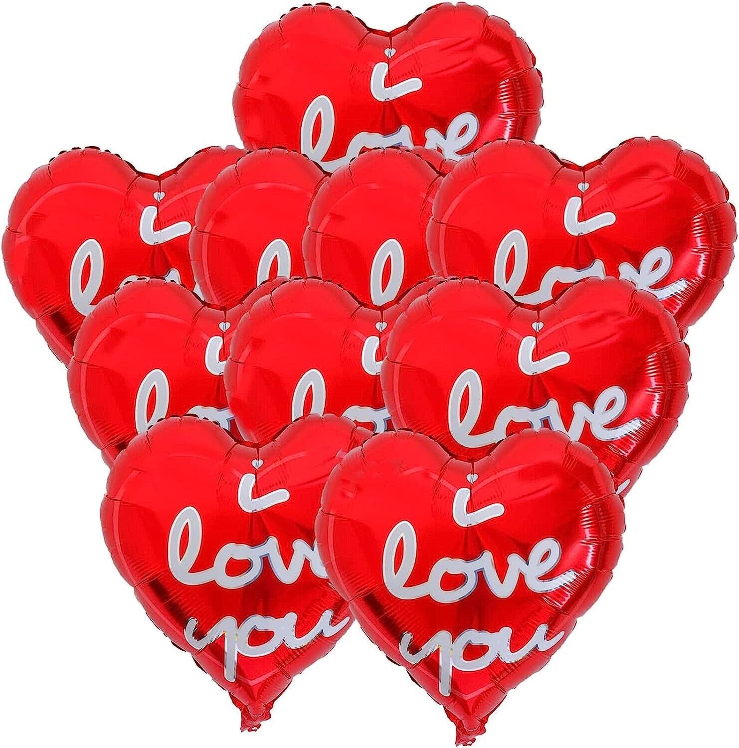 Primary image for 18inch Decorations Balloons, Love Heart Foil Balloons, i Love You Balloon, 10Pcs