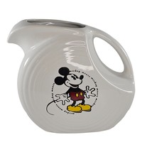 Vintage Fiesta Fiestaware Mickey Mouse Disk Pitcher White RARE - £239.00 GBP