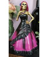Ebros Day of The Dead Magenta Skeleton Lady Bride Statue 6&quot;H Decor DOD F... - €23,17 EUR