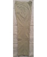 Mens TOMMY BAHAMA RELAX 32x34 Pants Flat Front Tan Tencel Cotton A - $9.41
