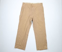 Vtg 30s 40s Mens 38x30 Gabardine Rayon Wide Leg Flared Pants Trousers Be... - $247.45