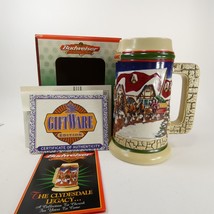 1998 Budweiser 7&quot; Stein Grant’s Farm Holiday W/ Original Box CS343 Zxkjs - £7.90 GBP
