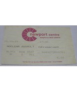Nuclear Assault 1989 Ticket Stub Newport Centre American thrash metal Co... - $9.25 CAD