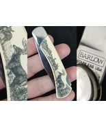 Barlow USA pocket knife deer stag scene NEVER USED - $605.88 MXN