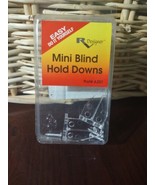 Amazing Drapery Hardware 2 Brackets with screws 1&quot; Mini Blind Hold Down - $14.73