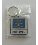 North Dakota State Flag Key Chain 2 Sided Key Ring - £3.95 GBP