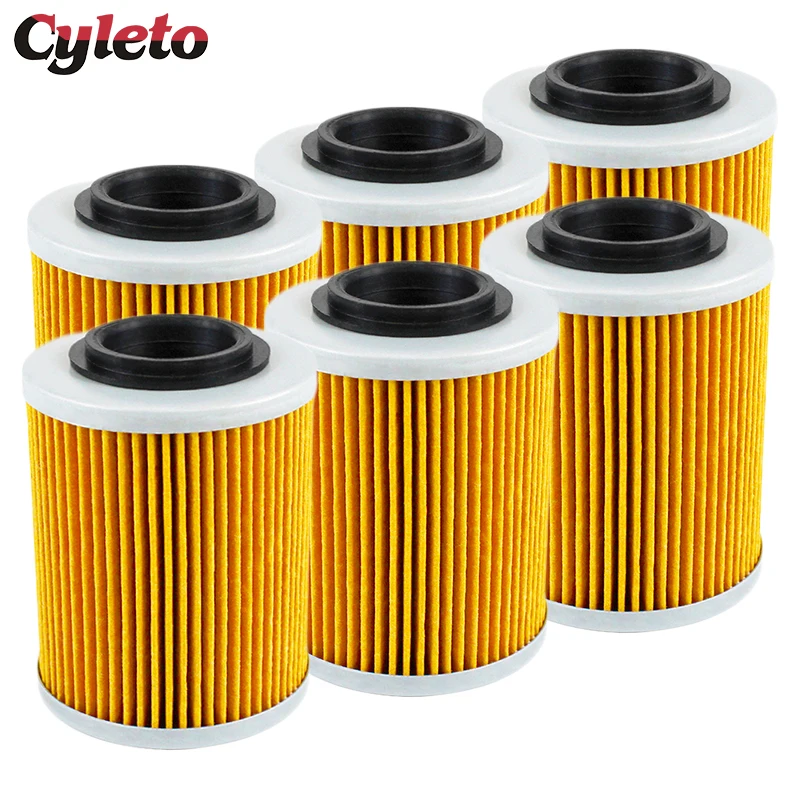 2/4/6 Pcs Cyleto Motorcycle Oil Filter for BRP CAN-AM DS650 Commander Max 800 - £9.70 GBP+