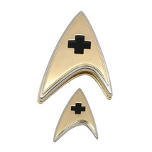 Star Trek Discovery Enterprise Medical Badge &amp; Pin Set - £32.13 GBP