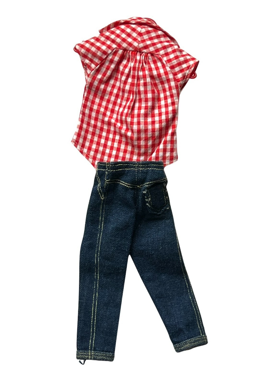 VINTAGE MATTEL BARBIE #967 PICNIC SET BLUE JEANS BODY BLOUSE 1959 Item image 3