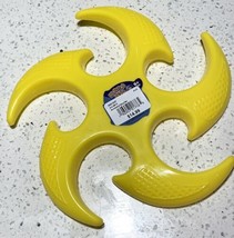 RD Boomerang Flying Disc Frisbee Outdoor Fun Toy in Yellow NEW - £4.12 GBP