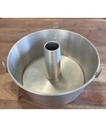 Vtg Worthmore 2 Piece Footed Aluminum 10&quot; Angel Food Cake Pan w 3 feet  - $304.86 MXN
