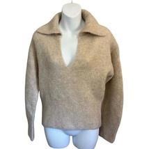 Vince Brushed Collared Sweater in Sand Dune Size Small New with tags - £74.95 GBP