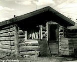 RPPC Log Dwelling Cabin Home House Fairbanks Alaska AK UNP Postcard B14 - £12.77 GBP