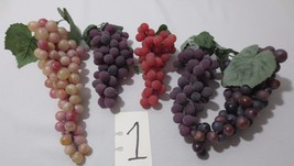 5 Stems Realistic Artificial Imitation Faux Fake Food Replica Fruit Grapes PROPS - £16.03 GBP