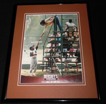 2001 Hershey&#39;s Chocolate Bar / Baseball Framed 11x14 ORIGINAL Advertisement - £27.29 GBP