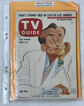 Vintage 1962 TV Guide - Hirschfeld Cover - Jack Paar - Typical Longhairs... - £31.06 GBP