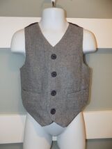 Janie And Jack Gray Button Up Vest Size 2T Boy's READ BELOW - $15.00
