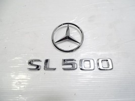 Mercedes R230 SL55 SL500 emblem set, trunk lid, SL500 - $19.99