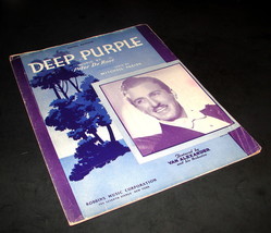 1940&#39;s DEEP PURPLE Antique Sheet Music Peter DeRose Mitchell Parish Van Alexande - £8.02 GBP