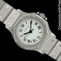 Cartier Santos Octagon Ladies Automatic Watch Stainless Steel - Mint wit... - £2,110.78 GBP