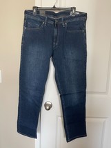 BNWT Buffalo David Bitton Jackson Straight Stretch Jeans, Men, Blue, 34X30 - $24.75