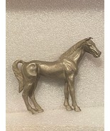 3&quot; X 3.5&quot; Pewter Small Horse Figurine *Pre-Owned/No Box* c2 - $21.99