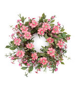 Mixed Pincushion Floral Wreath 22&quot;D - 800352 - $110.64 CAD