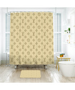 Louis_Vuitton 15 Shower Curtain Bath Mat Bathroom Waterproof Decorative ... - £18.07 GBP+
