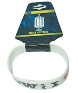 Vintage Rubber White Wristband - Matt Smith I Double Heart Doctor Who 2012 - £2.99 GBP