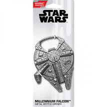 Star Wars Millennium Flacon Metal Bottle Opener Silver - £15.97 GBP