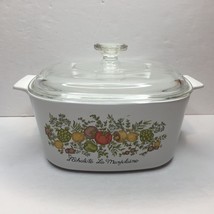 Vintage Corning Ware Pyrex L&#39;Echalote La Marjolaine 3L Casserole Dish A-3-B Lid - £43.15 GBP