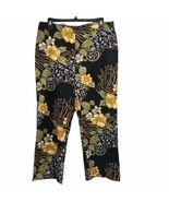 CHRISTY GIRL SIZE 12 MID RISE FLORAL CAPRI PANTS - €10,99 EUR