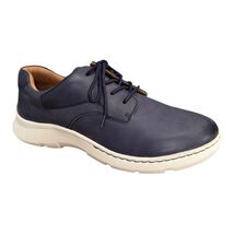 Born Cornell Shoes Mens Size 10 Navy Blue Leather Lace Up Comfort Casual... - $58.13