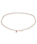 Kate Spade lock &amp; spade chain link belt ~NWT~ Pink L/XL - $35.64