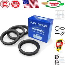 Durable ABS Plastic Hub Centric Rings 73.1 - 66.6mm, Eliminate Vibration... - $315.07 MXN