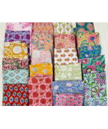 100 Assorted BLOCK PRINT pre cut charm pack 10&quot; squares 100% cotton fabr... - $191.39 MXN+