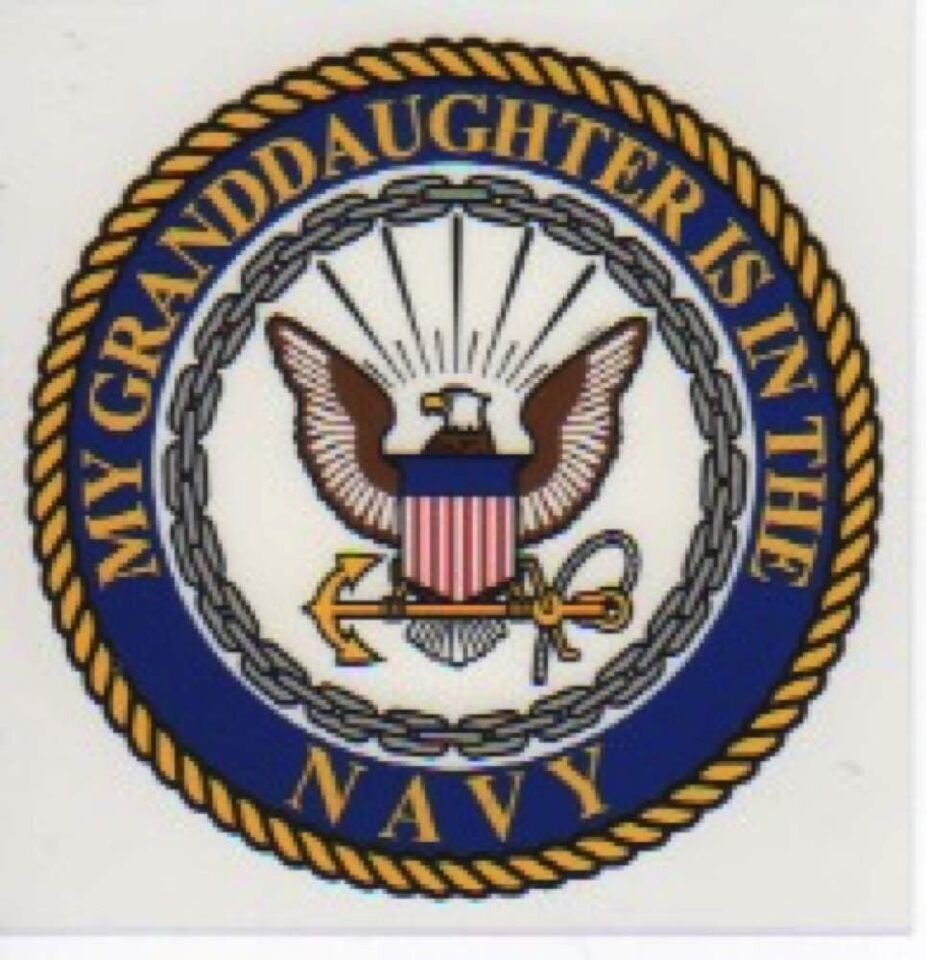 My Granddaughter is in the Navy Decal - $8.59