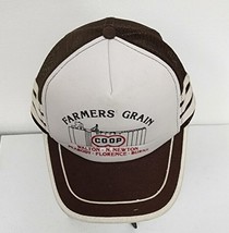 Vintage Foam &amp; Mesh Trucker&#39;s Cap / Hat Brown White Snapback Farmers Gra... - $9.49