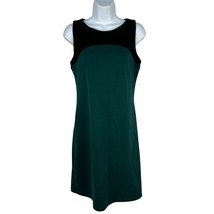 Green And Black Sleeveless Sheath Dress Apt 9 Size XS Color Block Style - $24.37