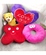 Love Plushes- Little Bear w/Large Purple Heart and XO Plush Set of 2 Joy... - £7.41 GBP