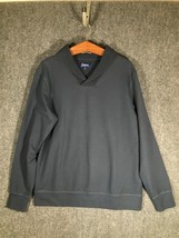 Oxford Sweatshirt Medium Mens Long Sleeve Shirt Size M Casual Regular Fit Blue - £14.50 GBP