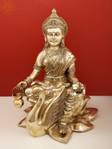 26&quot; Brass Goddess Gayatri Devi Statue | Handmade | Home Decor - £2,331.59 GBP